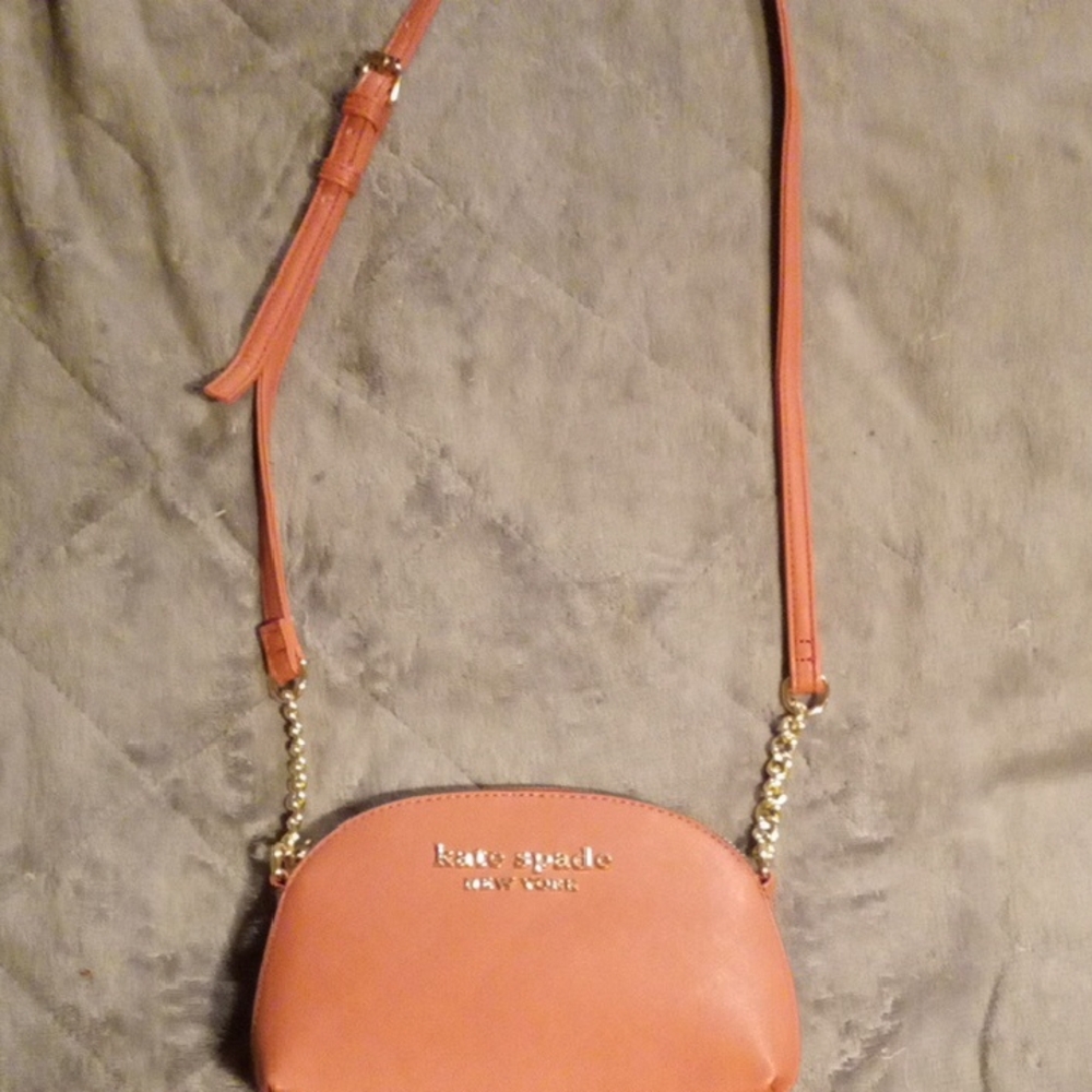 Kate Spade Pink Crossbody Bag with Gold Hardware